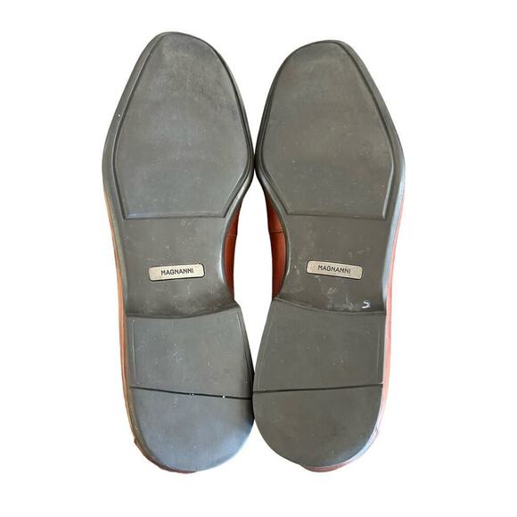 Magnanni Genuine Leather Men’s Slip On Loafers Size 10.5 M Chestnut Brown main image 4